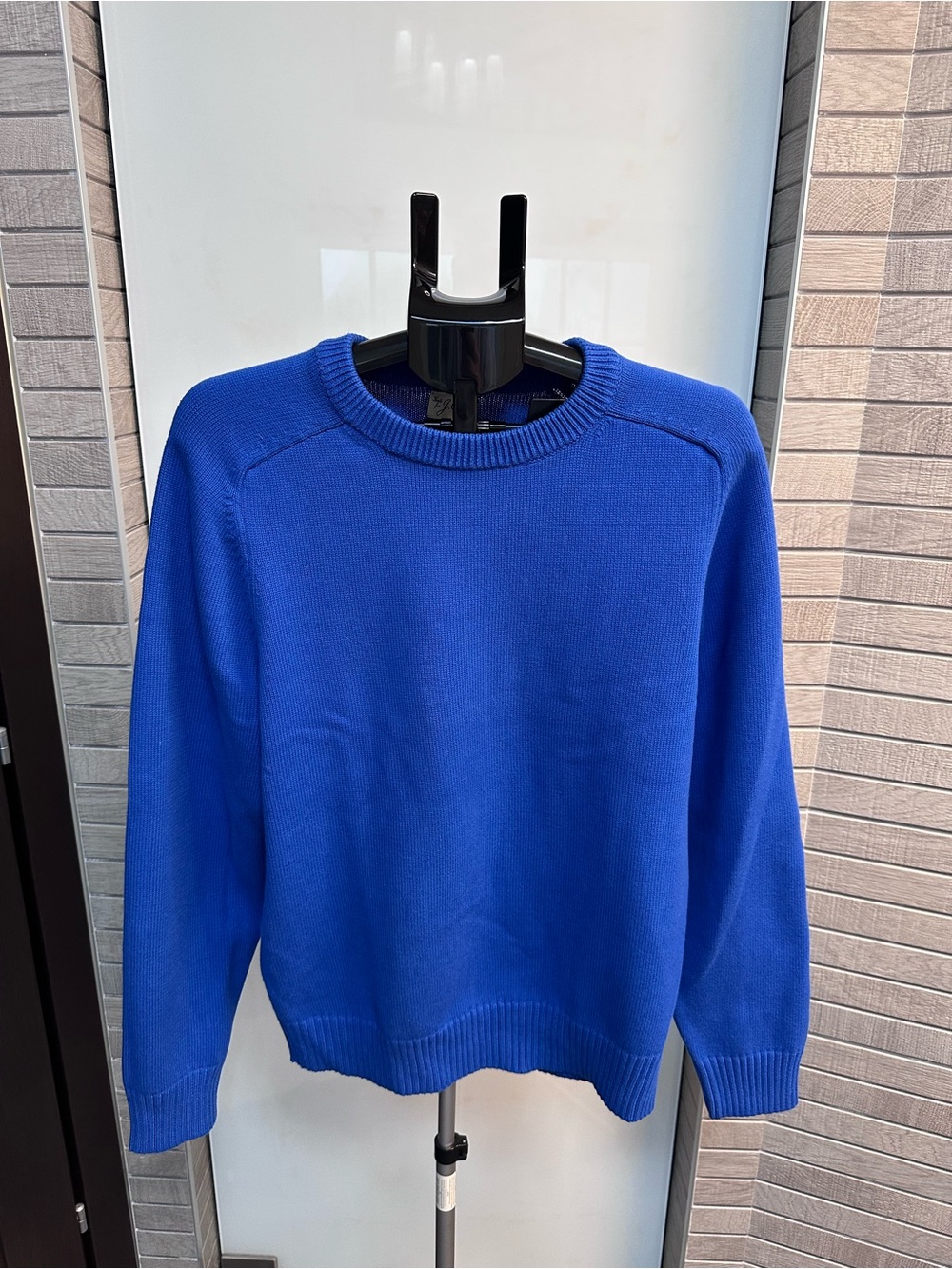 J. Crew Men's Heritage Crewneck Sweater in unique “Reef Blue”